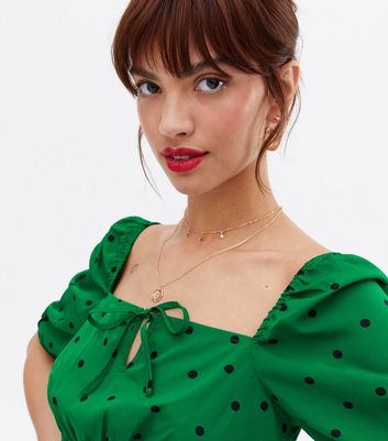 Click to view product details and reviews for Green Spot Shirred Waist Peplum Blouse New Look.