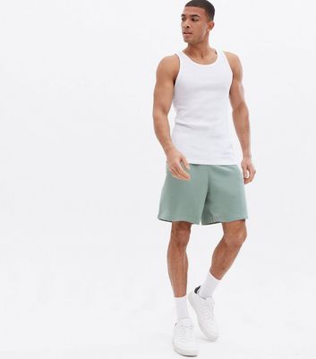 ribbed white vest mens