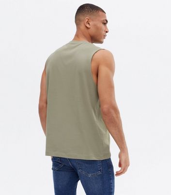 olive sleeveless vest