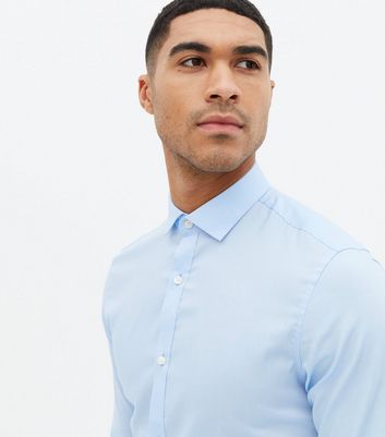Herrenmode Bekleidung für Herren Jack & Jones Pale Blue Slim Fit Long Sleeve Shirt Herrenmode Bekleidung für Herren Jack & Jones Pale Blue Slim Fit Long Sleeve Shirt
