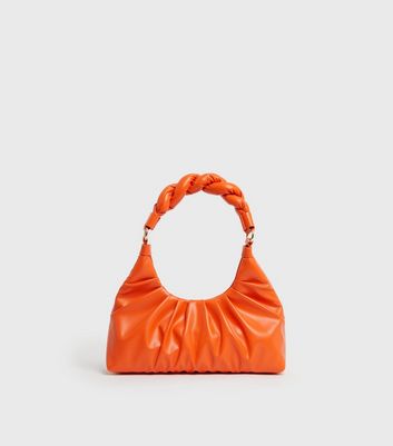 Orange clutch bag new look sale