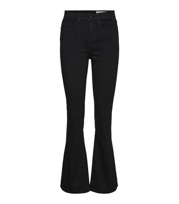Click to view product details and reviews for Noisy May Black High Waist Flared Jeans New Look.