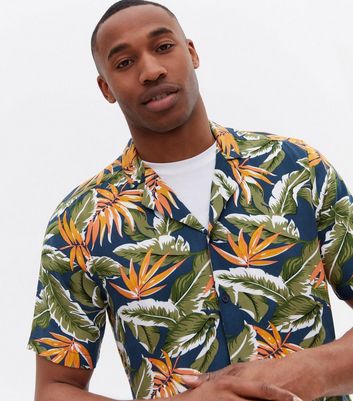 Mens short store sleeve tropical shirts