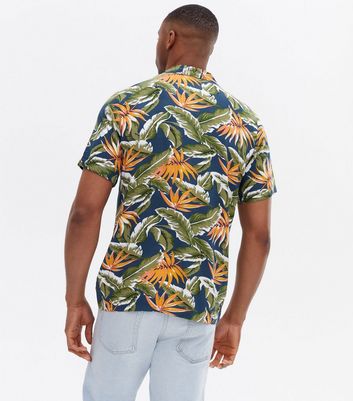 Dark Green Tropical Floral Revere Short 