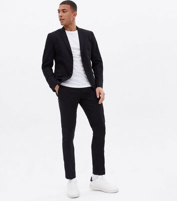 Jack \u0026 Jones Black Slim Suit Trousers 