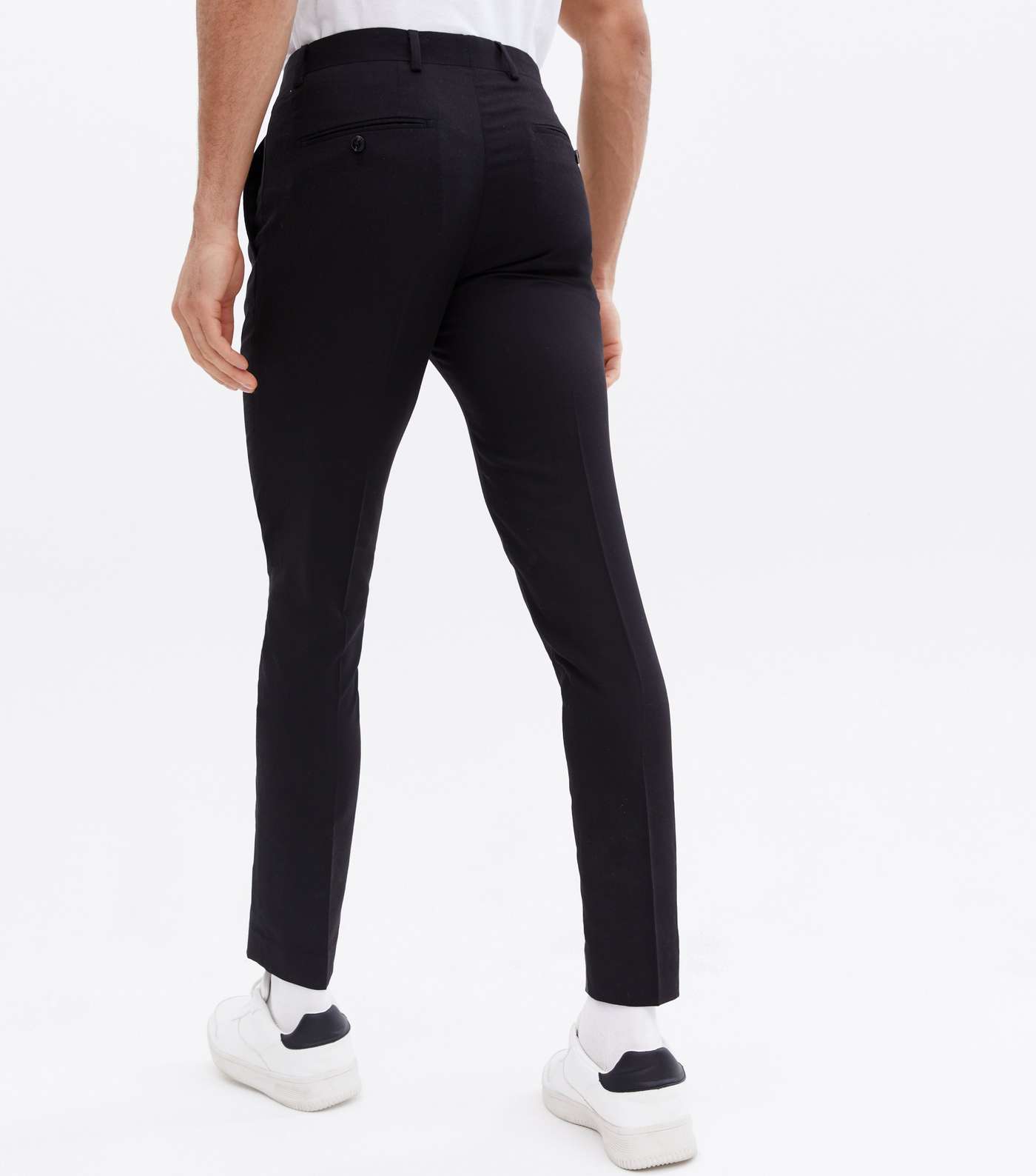 Jack & Jones Black Skinny Fit Suit Trousers Image 4