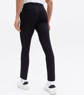 Amazon.com: Men's Business Dress Pants Classic Plaid Flat-Front Slim Fit  Suit Pants Stretch Skinny Formal Casual Pencil Trousers Black : Sports &  Outdoors