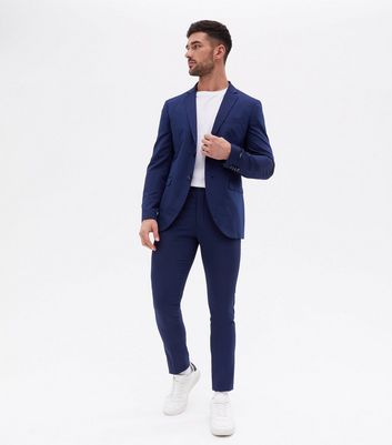 Mens Skinny Light Blue Suit Trousers  Boohoo UK