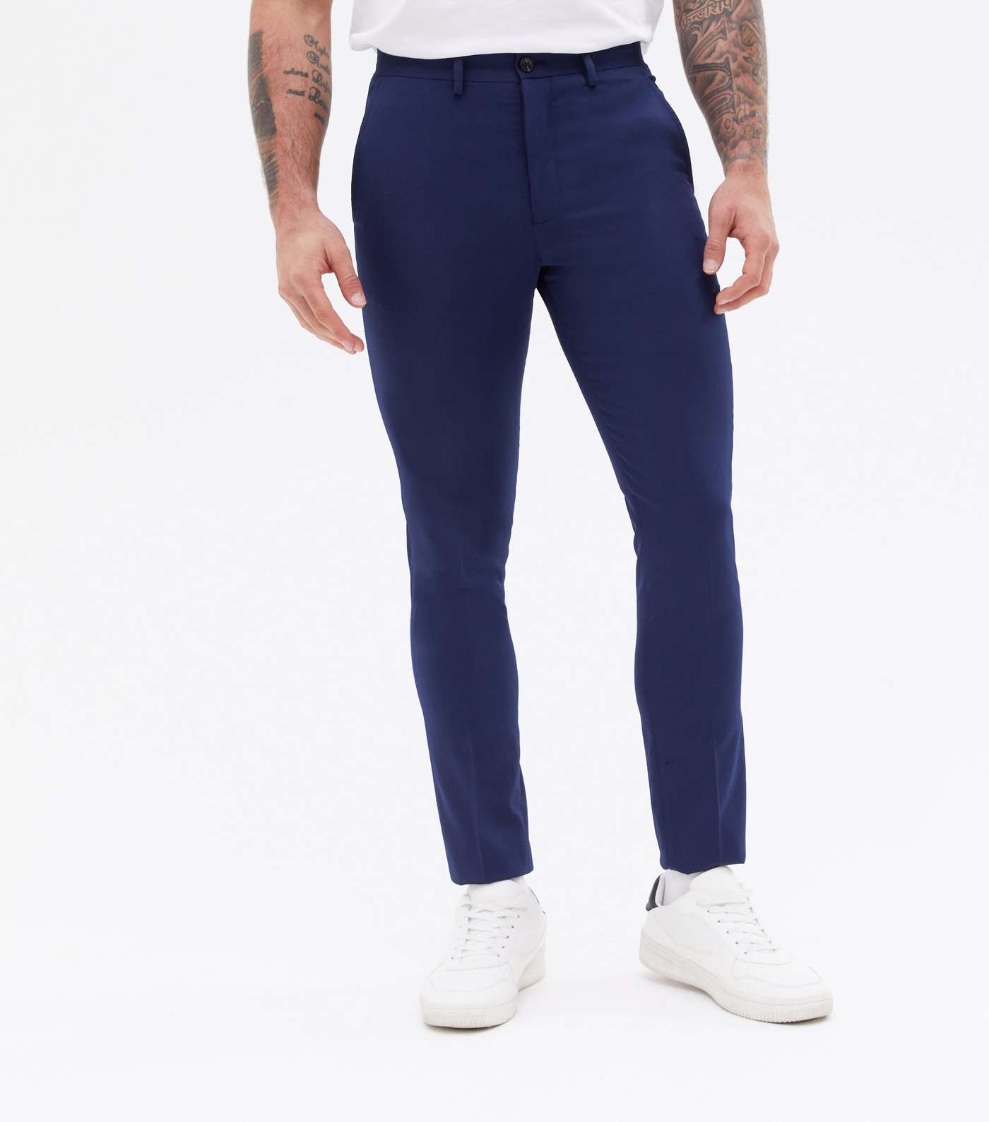 Jack & Jones Bright Blue Skinny Fit Suit Trousers Image 2