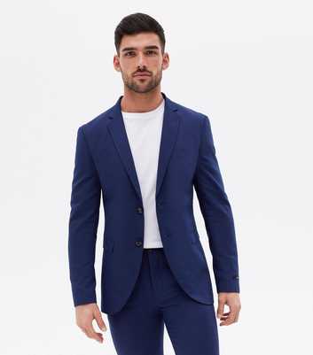 Jack & Jones Bright Blue Revere Collar Skinny Fit Blazer