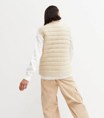 new look stone gilet