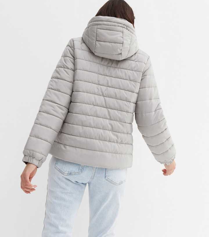 light grey padded jacket women's