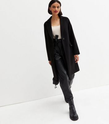 Long black coat deals new look