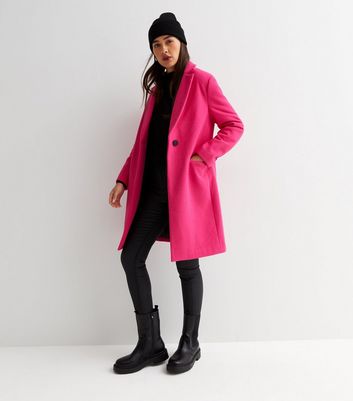 New look pink outlet coat