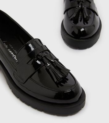 Girls hot sale patent loafers