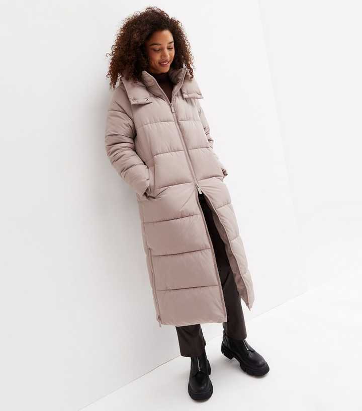 Glossy Long Puffer Coat - Ready to Wear
