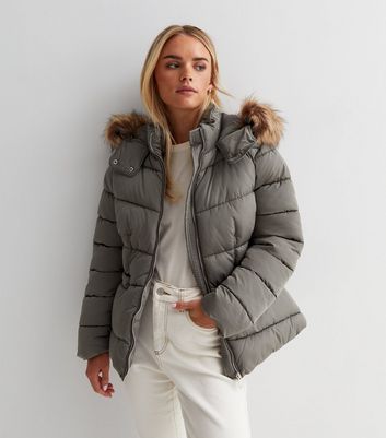 GAP Petite PUFFER COAT - Winter coat - deep depths/khaki - Zalando.ie