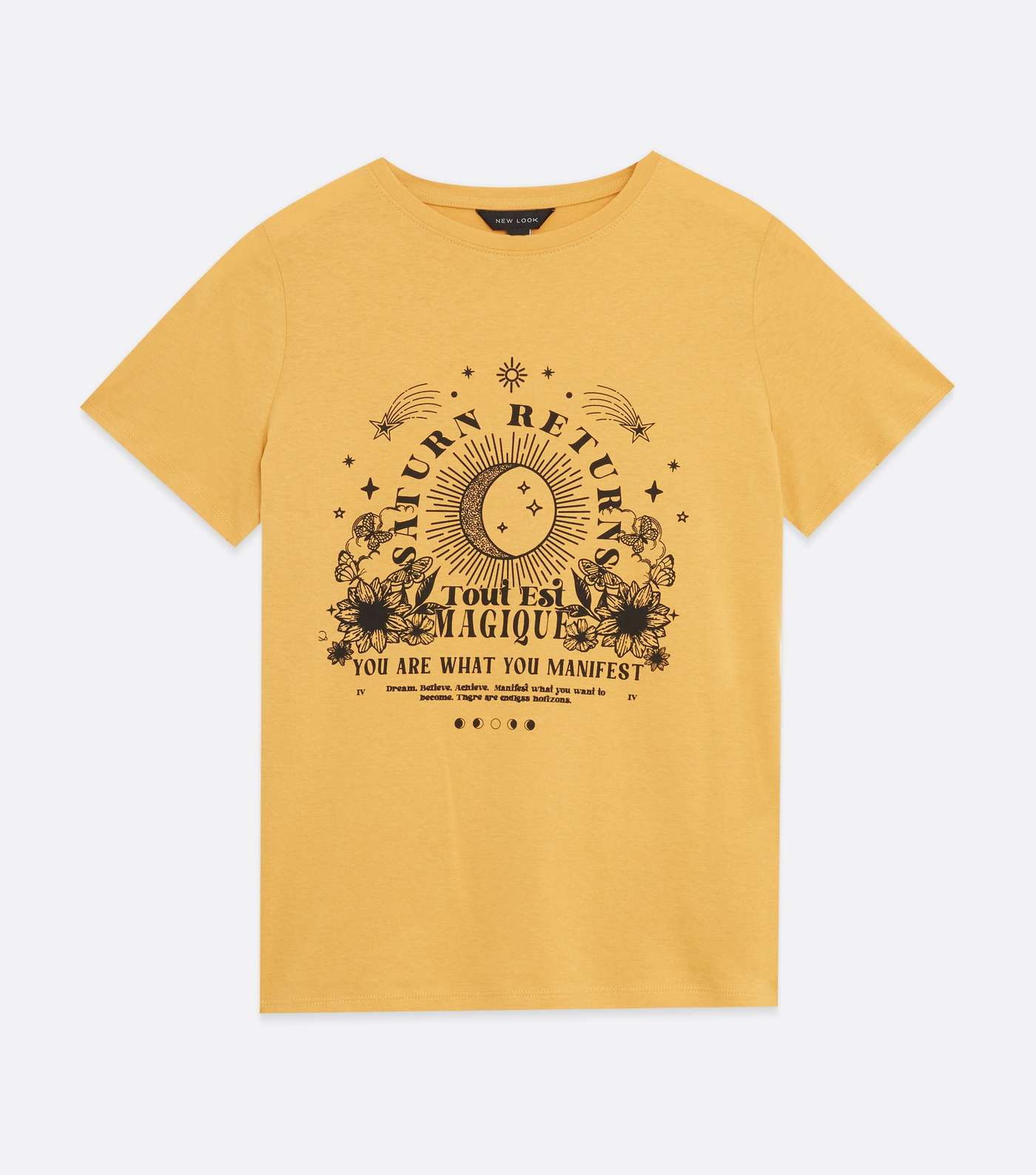 Mustard Mystic Saturn Returns Logo T-Shirt Image 5