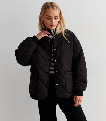 Quilted black store jacket