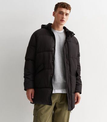 Full length puffer store jacket mens