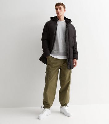DKNY Men's Arctic Cloth Hooded Extra Long Parka Jacket, Black, Small at  Amazon Men's Clothing store