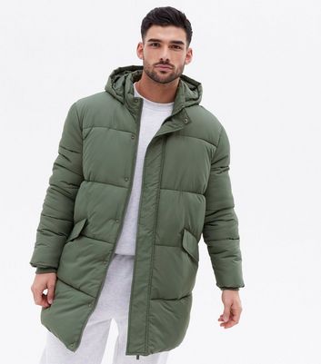 new look khaki puffer coat