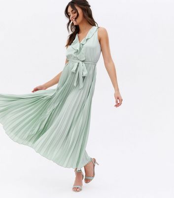 New look clearance satin pleated dress