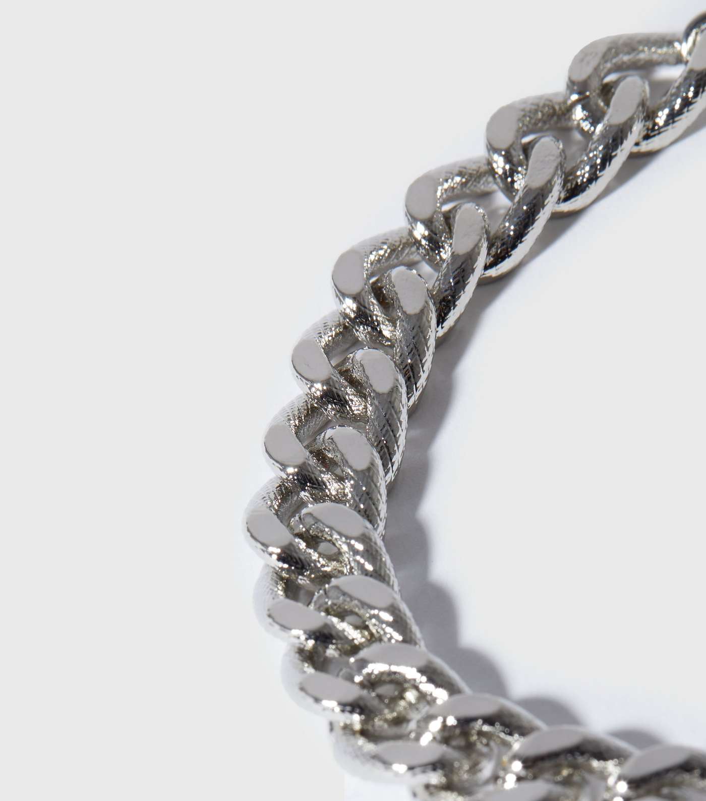 Silver Chunky Chain Anklet Image 2
