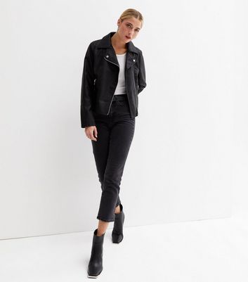 new look quilted leather jacket