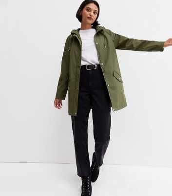 Khaki Hooded Anorak