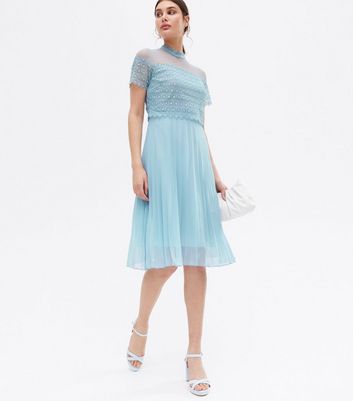 Pale blue clearance knee length dress