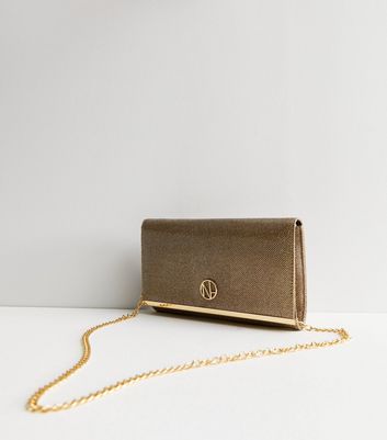 Gold bag sale new look