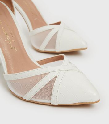 White on sale mesh sandals