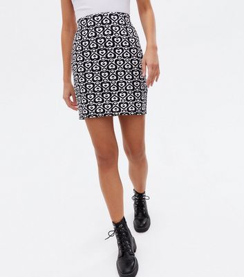 Click to view product details and reviews for White Heart High Waist Mini Tube Skirt New Look.