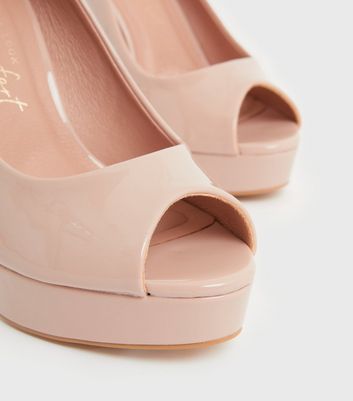 Pale pink shop peep toe heels