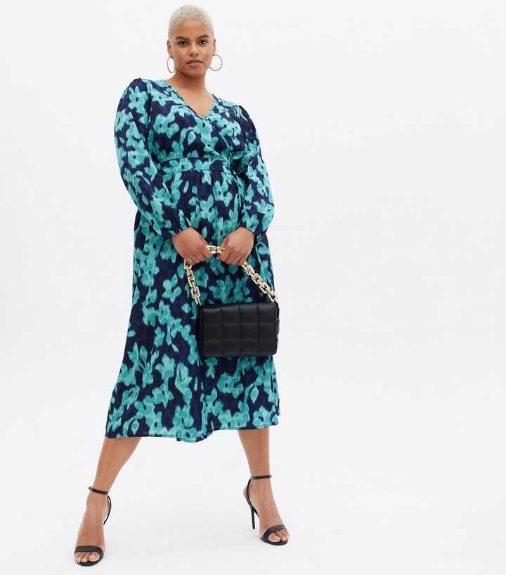Vero Moda Curves Floral Midi Wrap Dress | Look