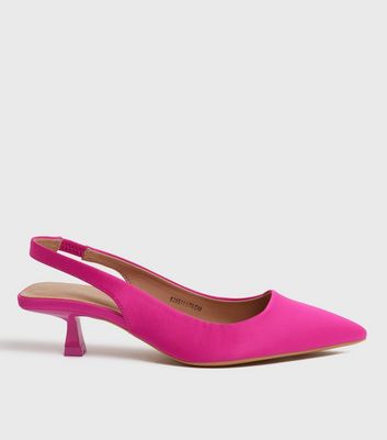 Hot pink kitten 2025 heel pumps