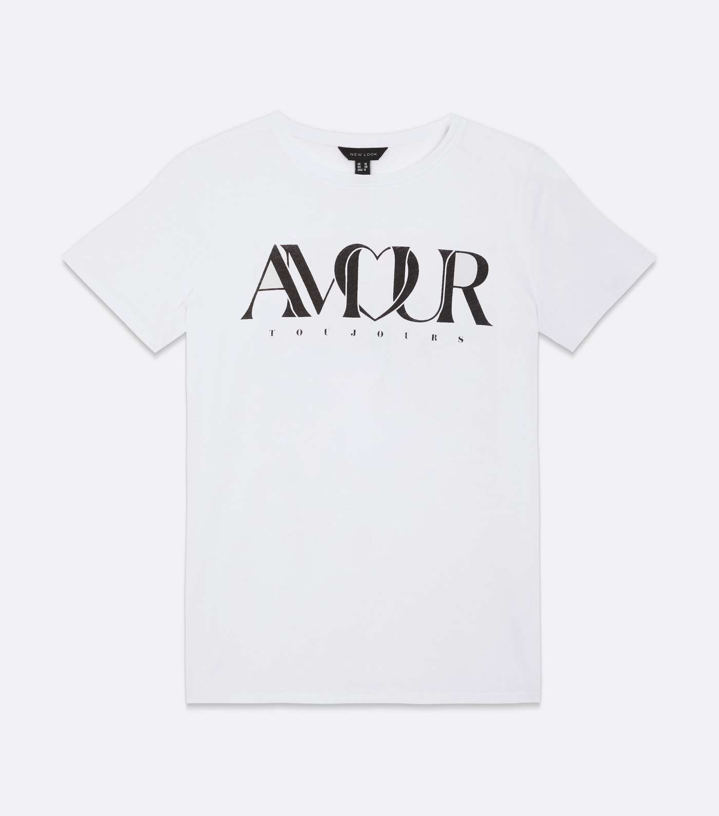 White Amour Logo T-Shirt Image 5