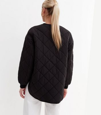 New look quilted jacket best sale