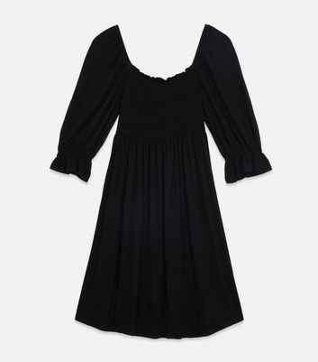 Damen Bekleidung Maternity Black Jersey Shirred Mini Dress Damen Bekleidung Maternity Black Jersey Shirred Mini Dress