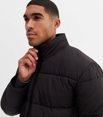 Funnel neck cheap puffer jacket mens