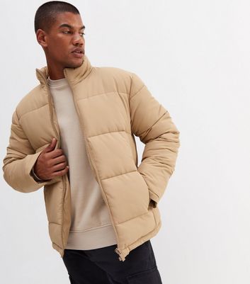 Khaki Faux Fur Hood Belted Puffer Coat | New Look