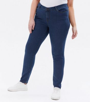 Vero Moda Curves Blue Mid Wash High 