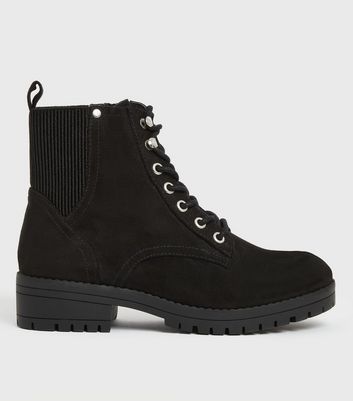 New look wide fit black 2024 ankle boots