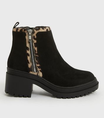 Animal print shop boots new look