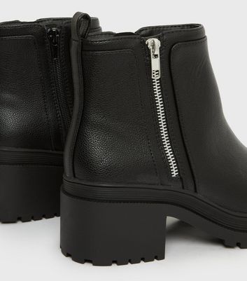 New look wide clearance fit chunky heeled boot