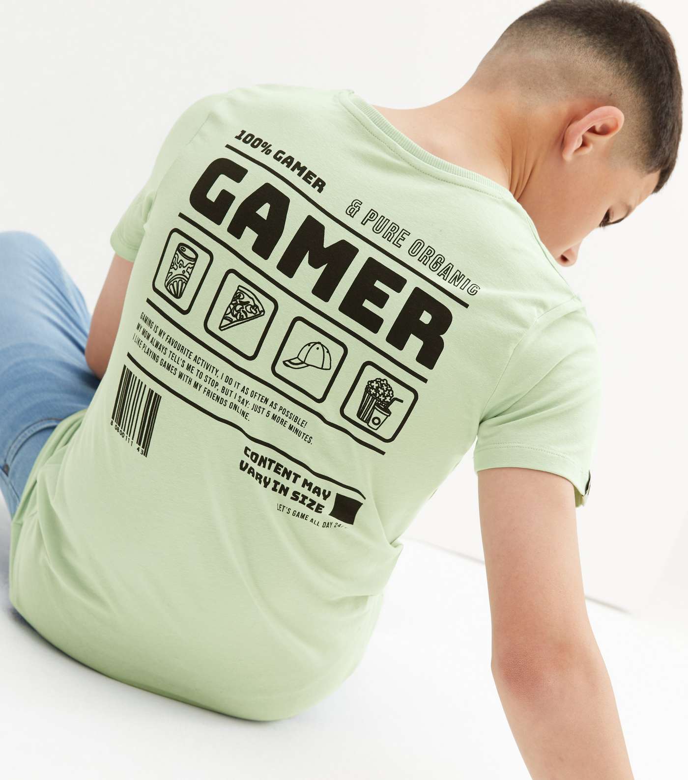 Name It Green Gamer Front and Back Logo T-Shirt
