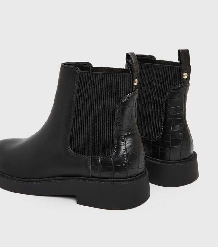 new look black chelsea boots