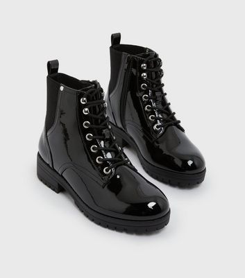 extra wide lace up ankle boots