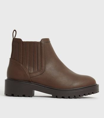 New look hotsell brown chelsea boots